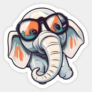 Adorable Elephants in Tears Sticker